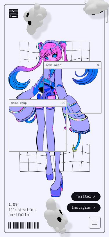 1:09 Portfolio - mobile full page