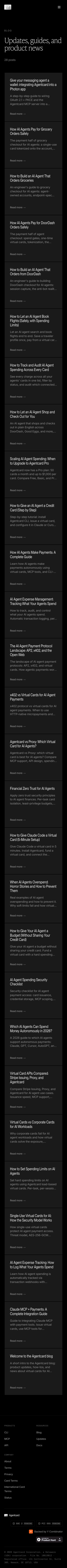 Agentcard · Blog - mobile full page