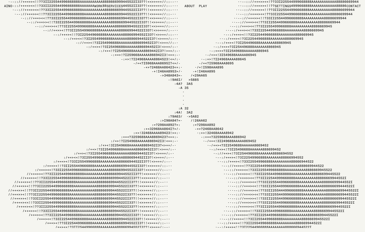 Aino — Design & Technology Agency - full page scroll