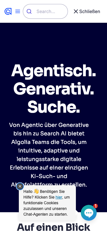 Algolia - mobile