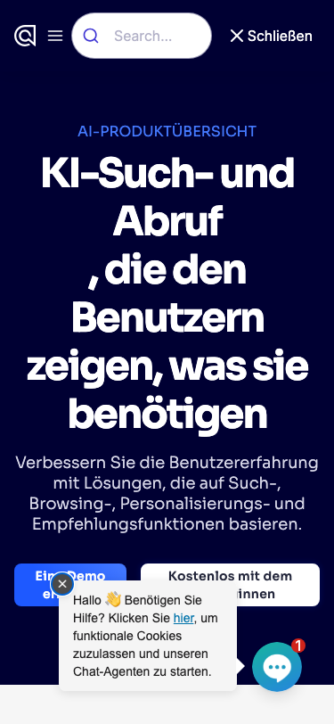 Algolia - mobile