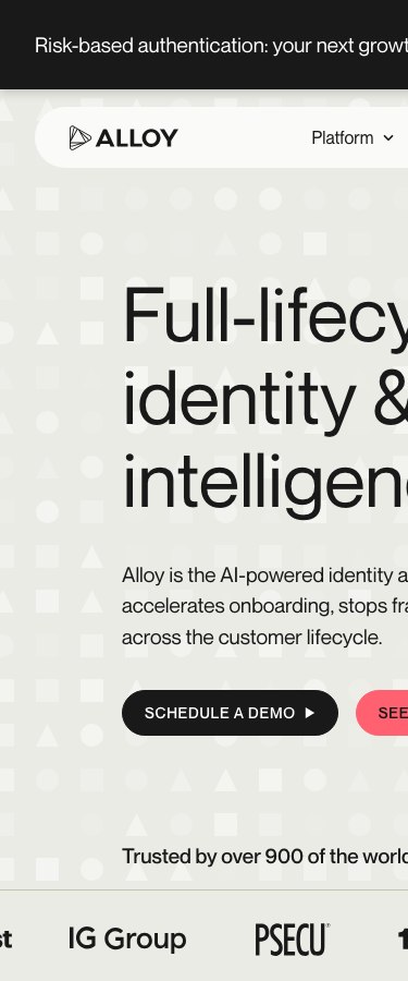 Alloy - mobile full page