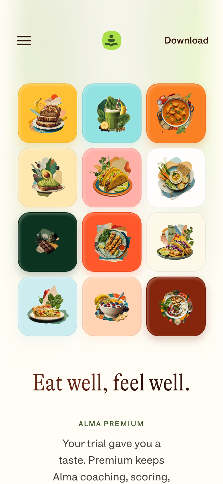 Alma · Pricing - mobile