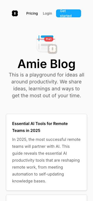 Amie So — Blog - mobile