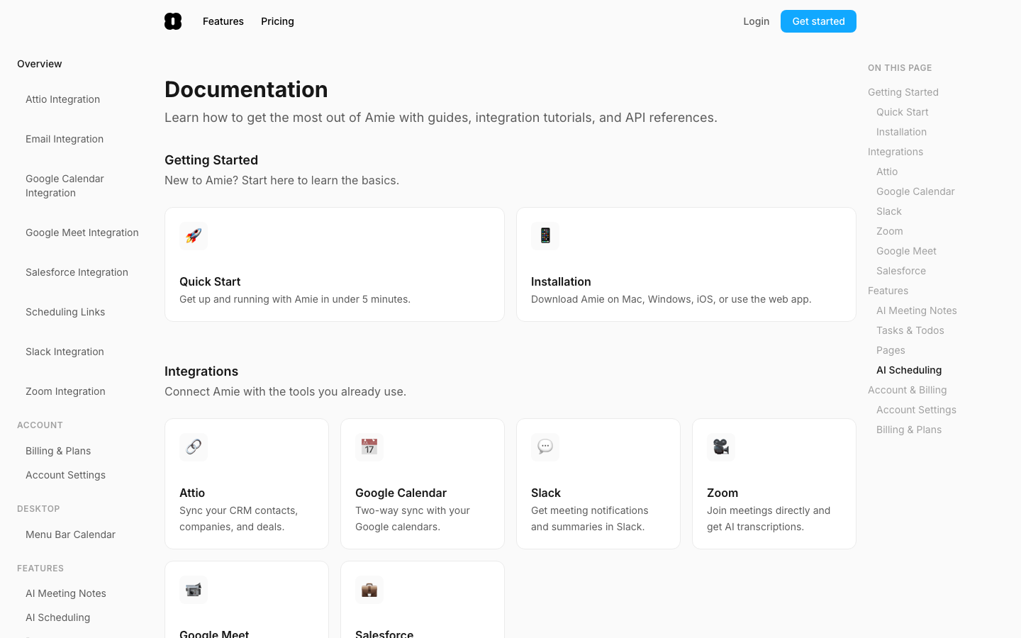 The page prioritizes a clean, functional layout with a focus on clear information hierarchy. Typography is crisp and legible, with a restrained color palette emphasizing dark tones and subtle highlights. The overall mood is professional and efficient. · dark saas dashboard, ai productivity, minimalist workspace, clean interface, developer tools, note taking app, workflow management