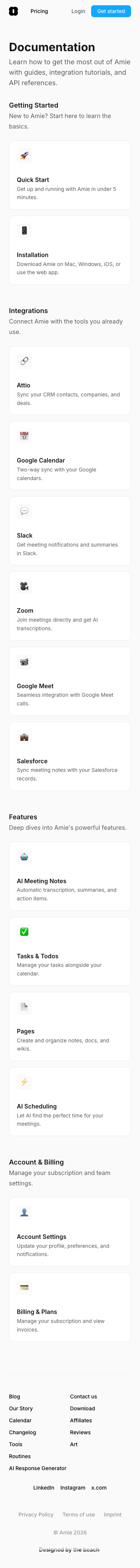 Amie So — Docs - mobile full page