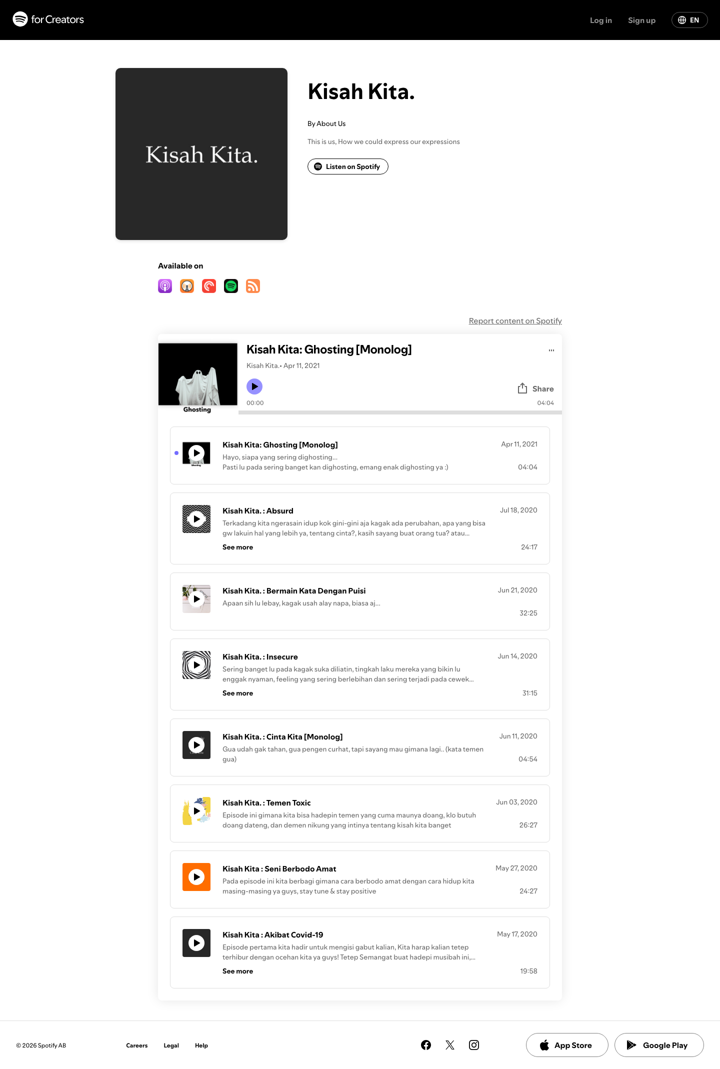 Anchor Fm - full page scroll