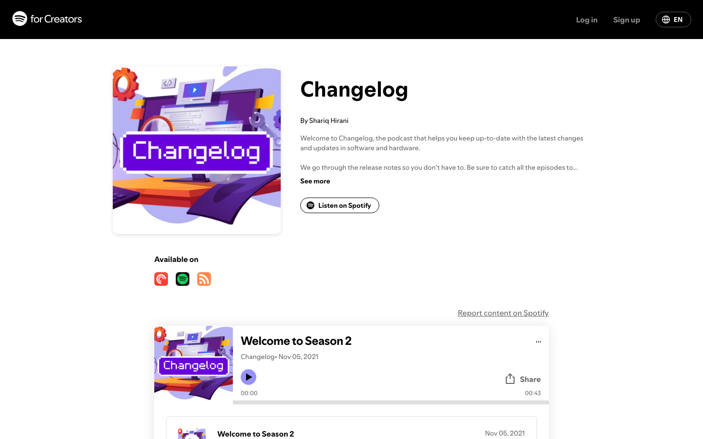 Anchor Fm — Changelog - Changelog