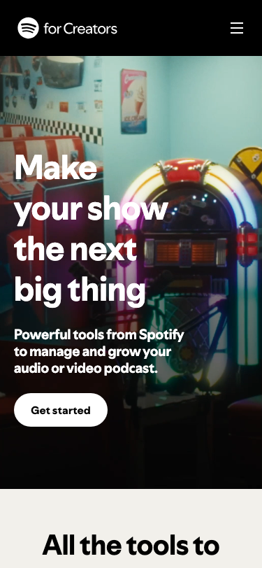Anchor Fm — Features - mobile