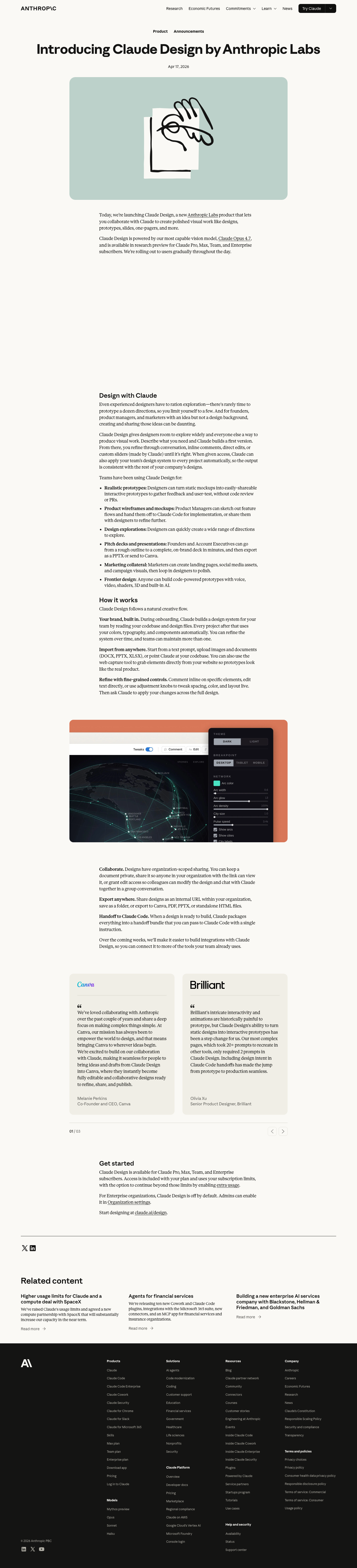 Anthropic - full page scroll