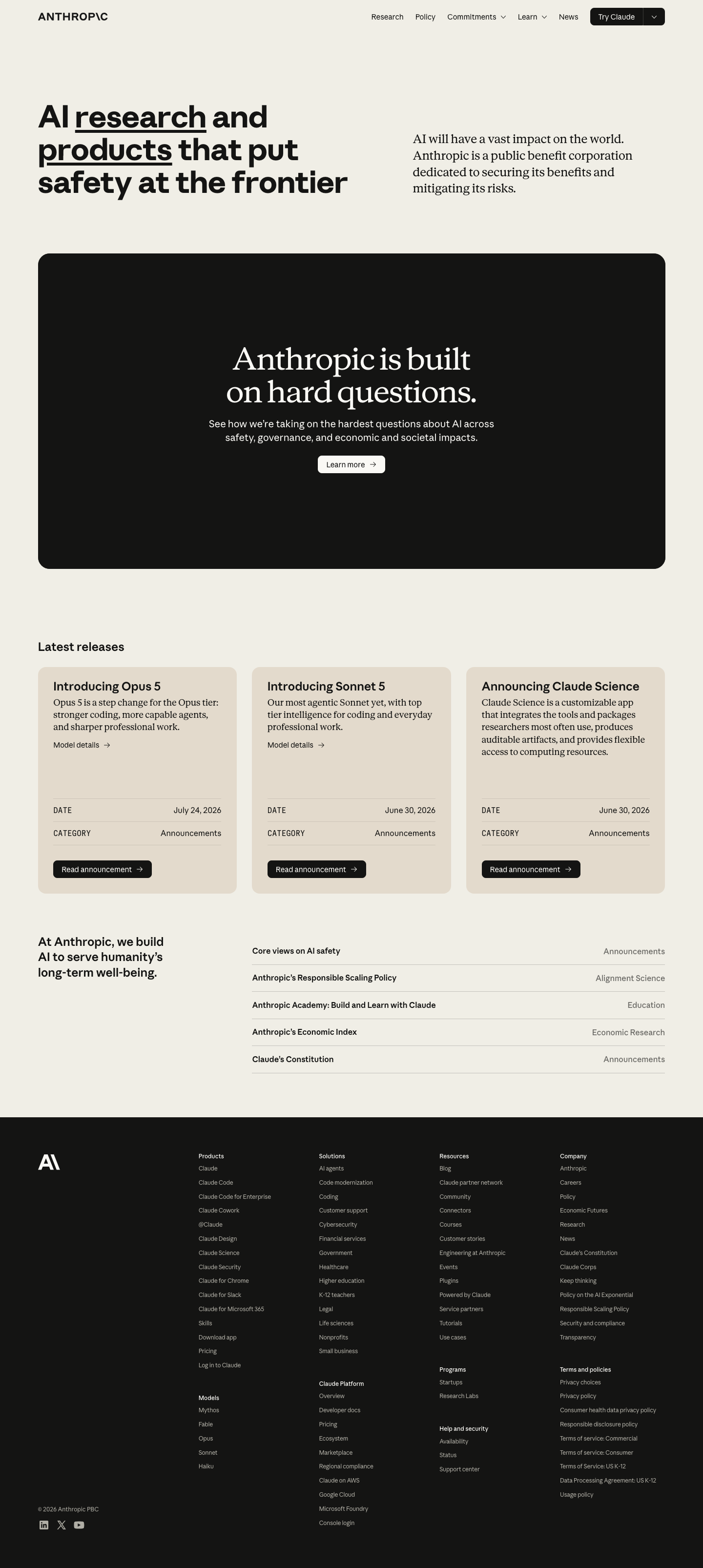 Anthropic - mobile full page