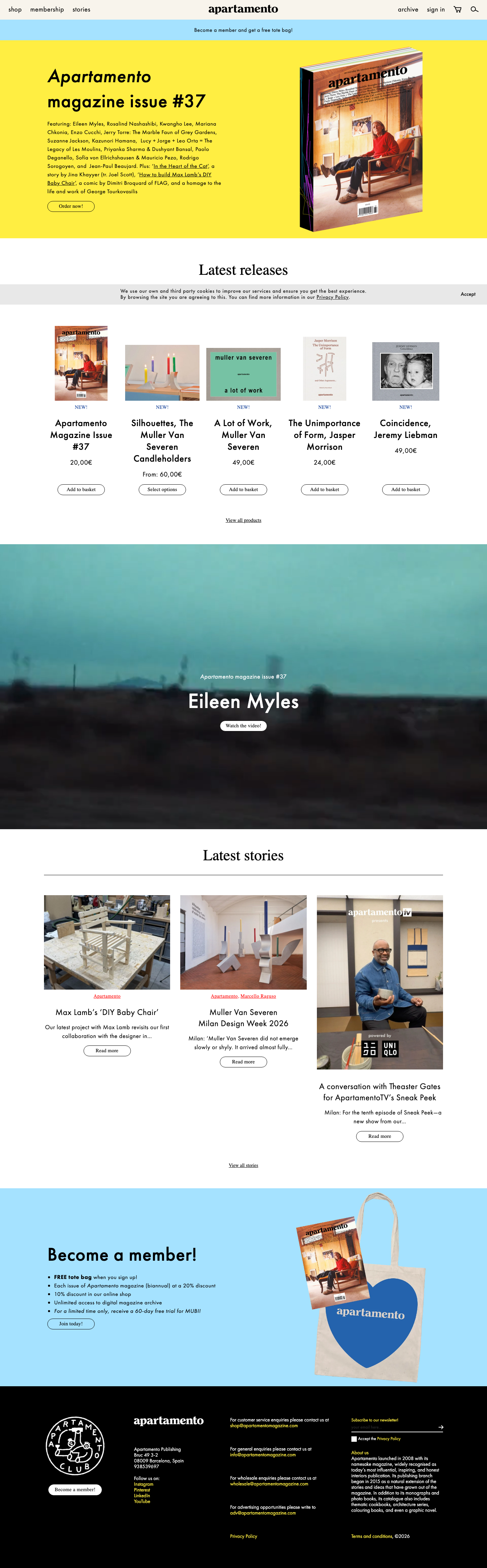 Apartamentomagazine - full page scroll