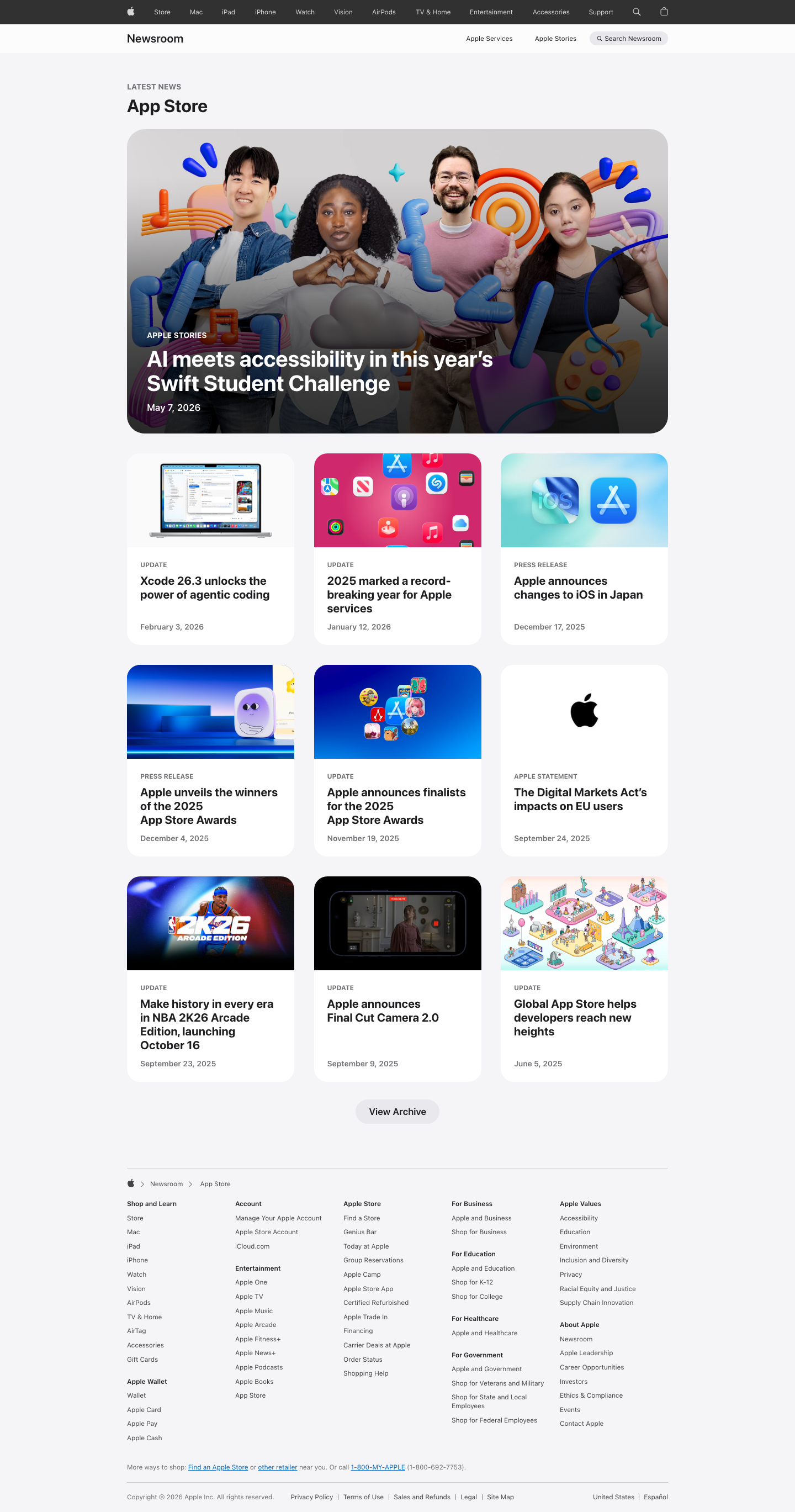 Apple - full page scroll