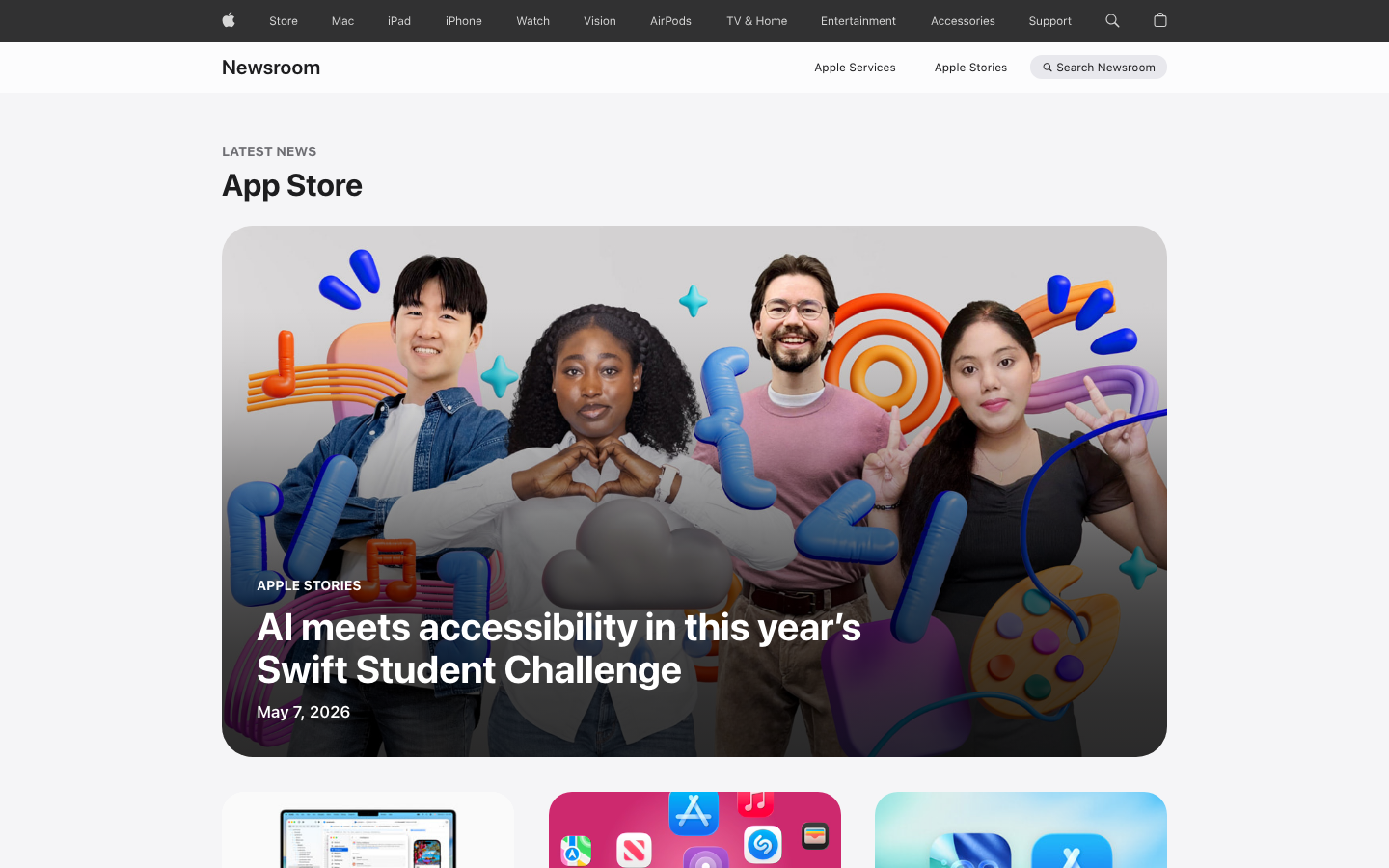 The page uses a full-bleed image of the MacBook Air to immediately showcase the product. Clean typography and ample white space create a sense of clarity and sophistication, emphasizing the product's design. · apple product page, macbook air, minimalist design, tech website, product showcase, split screen, clean interface, modern laptop