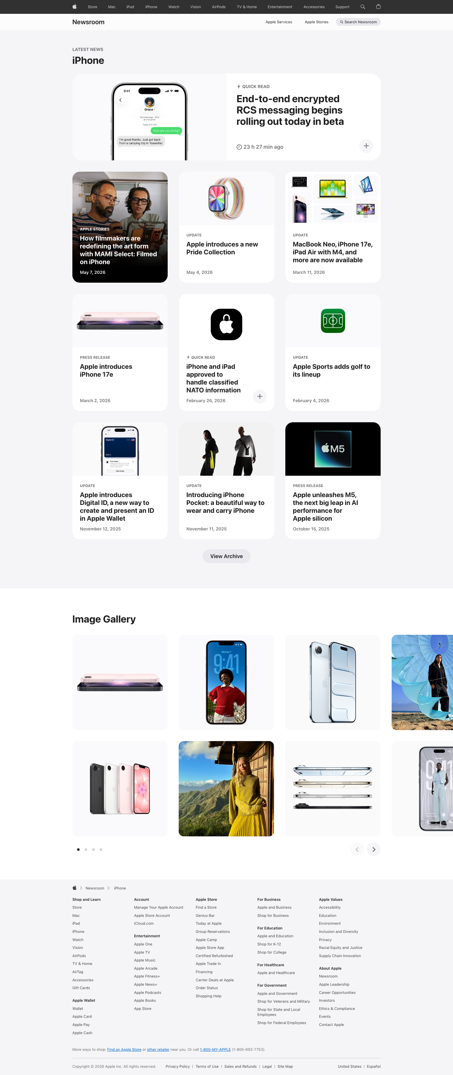 Apple - full page scroll