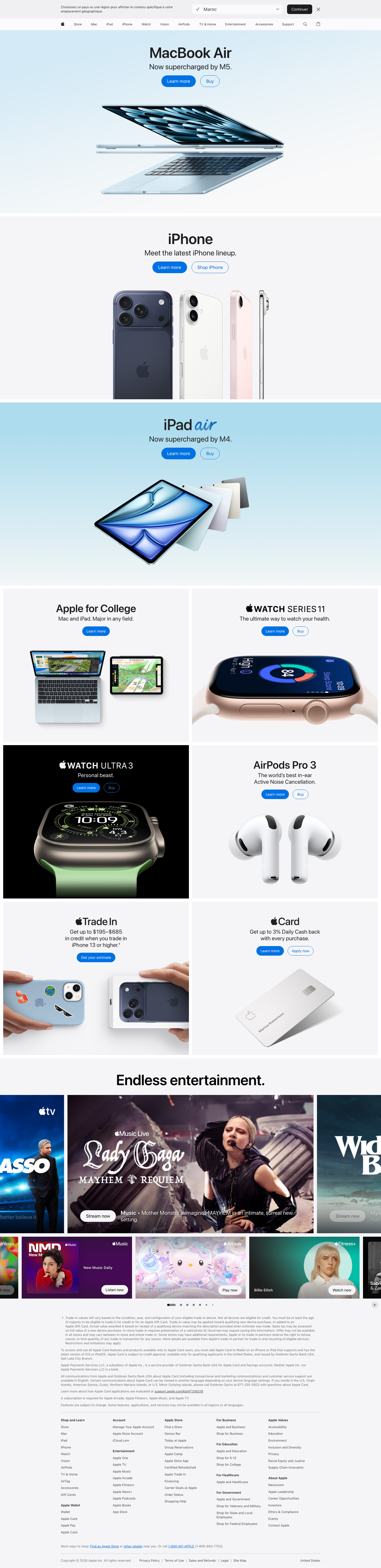 Apple - full page scroll