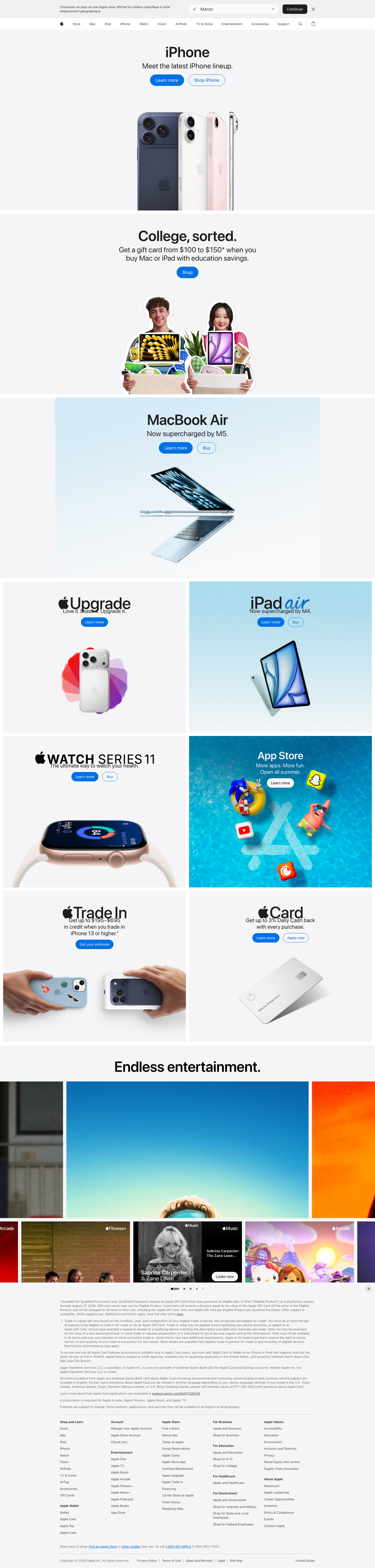 Apple - mobile full page