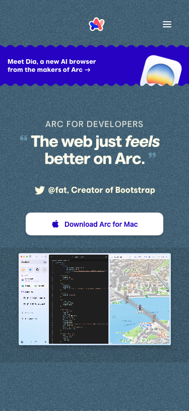 Arc — Features - mobile