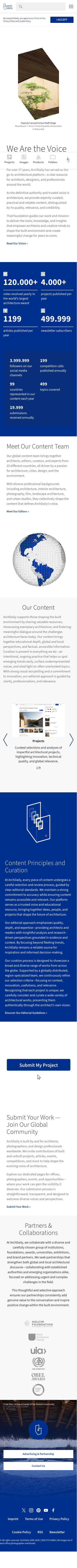 Archdaily — About - mobile full page