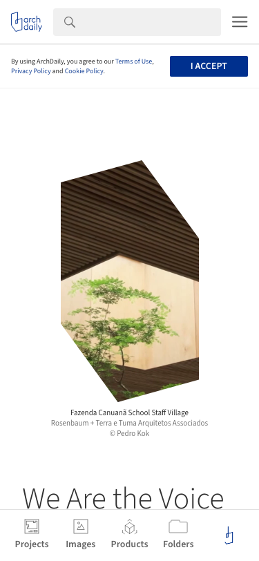 Archdaily — About - mobile