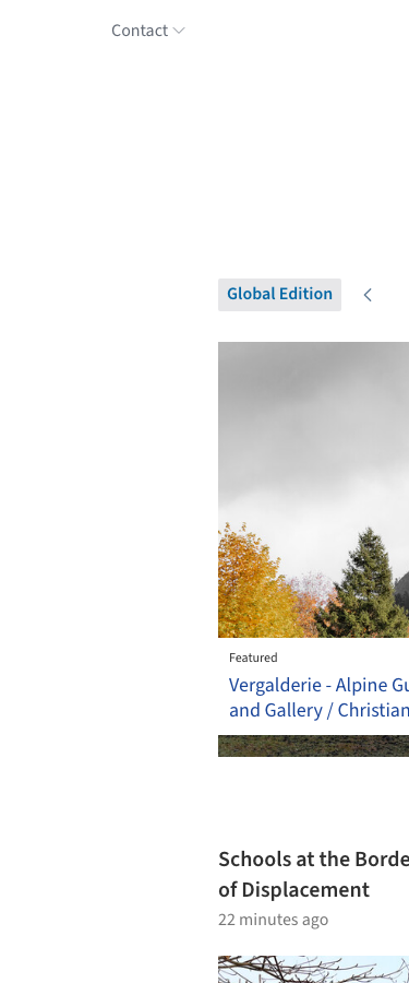 Archdaily - mobile full page