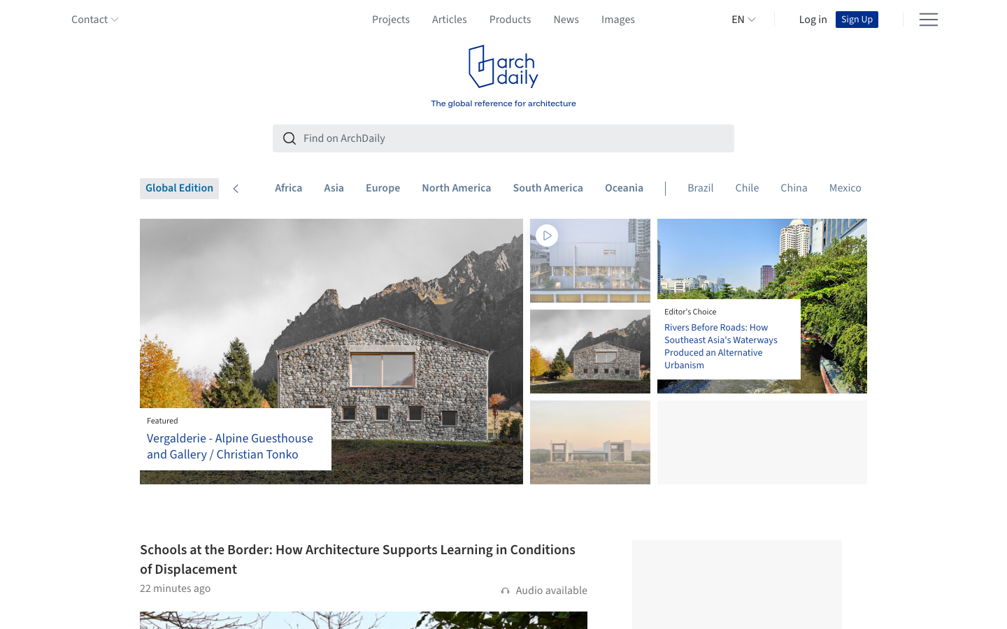 Archdaily - mobile