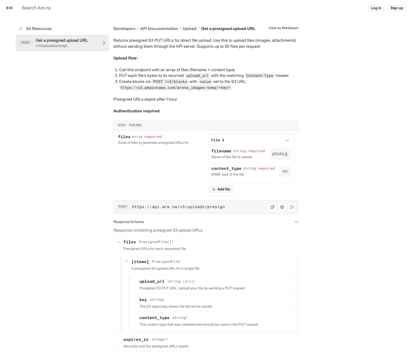 Are Na - full page scroll
