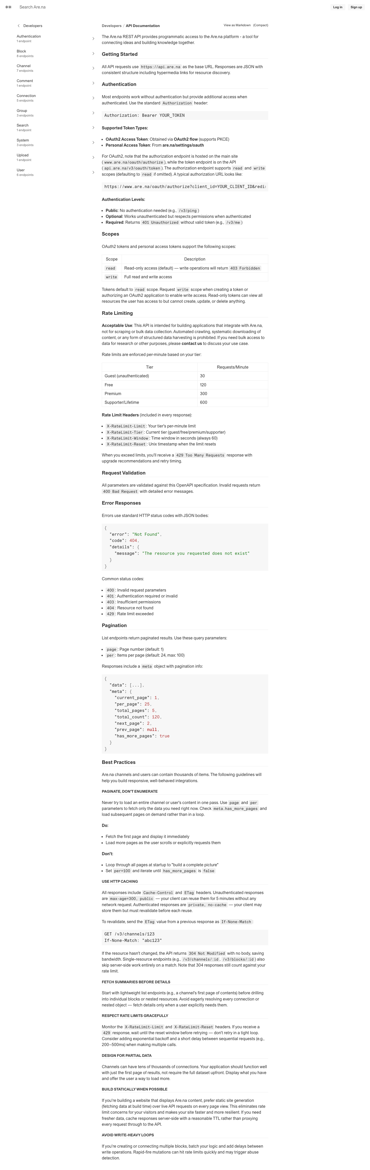 Are Na - full page scroll