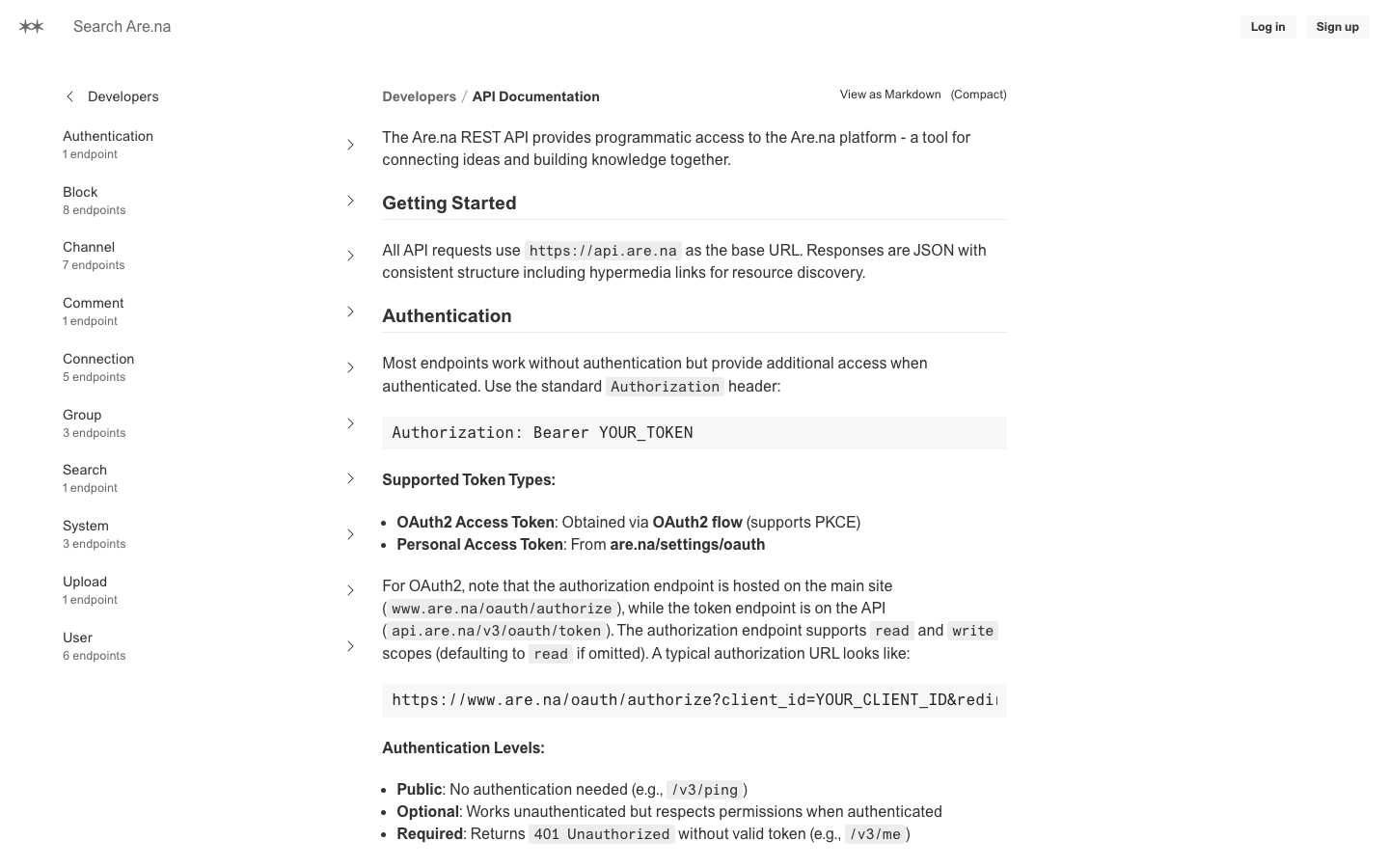 The page prioritizes clarity and functionality with a clean layout. Typography is restrained, favoring a legible sans-serif. The overall feeling is one of understated professionalism and thoughtful design. · developer tools, content platform, knowledge management, minimalist saas, editorial design, clean interface, content curation, networked knowledge