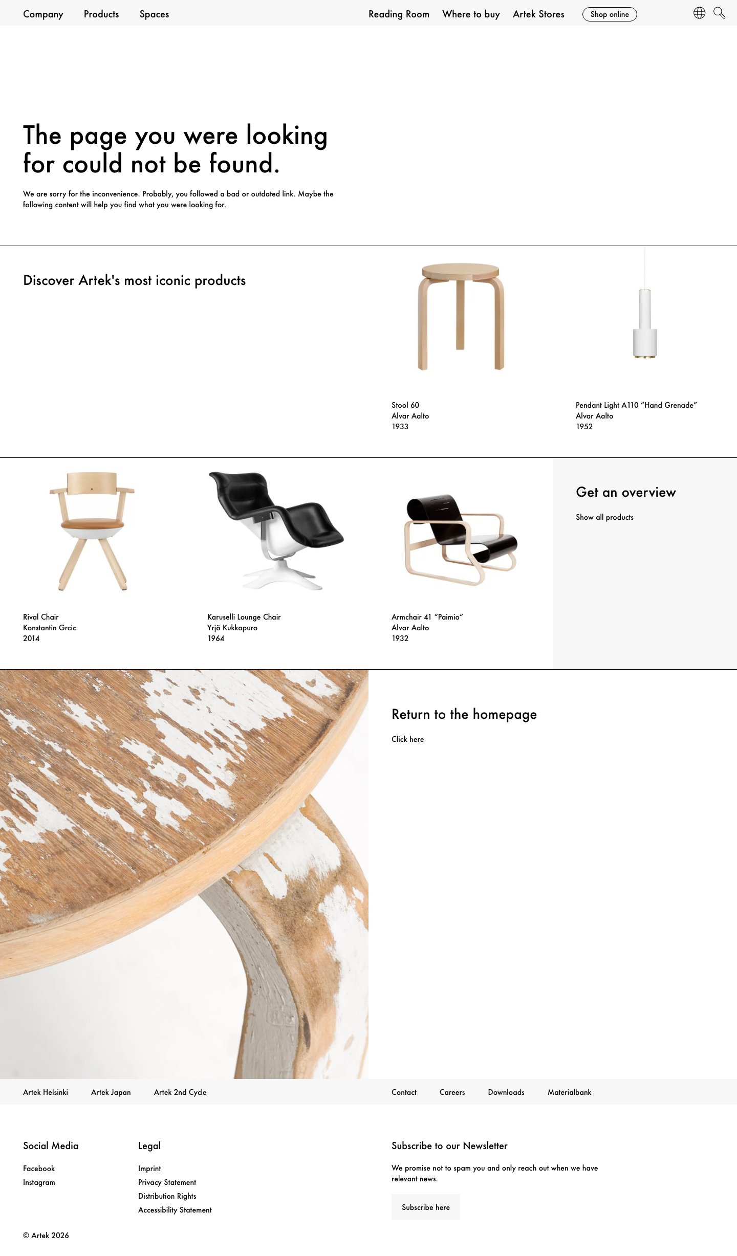 Artek Fi - full page scroll