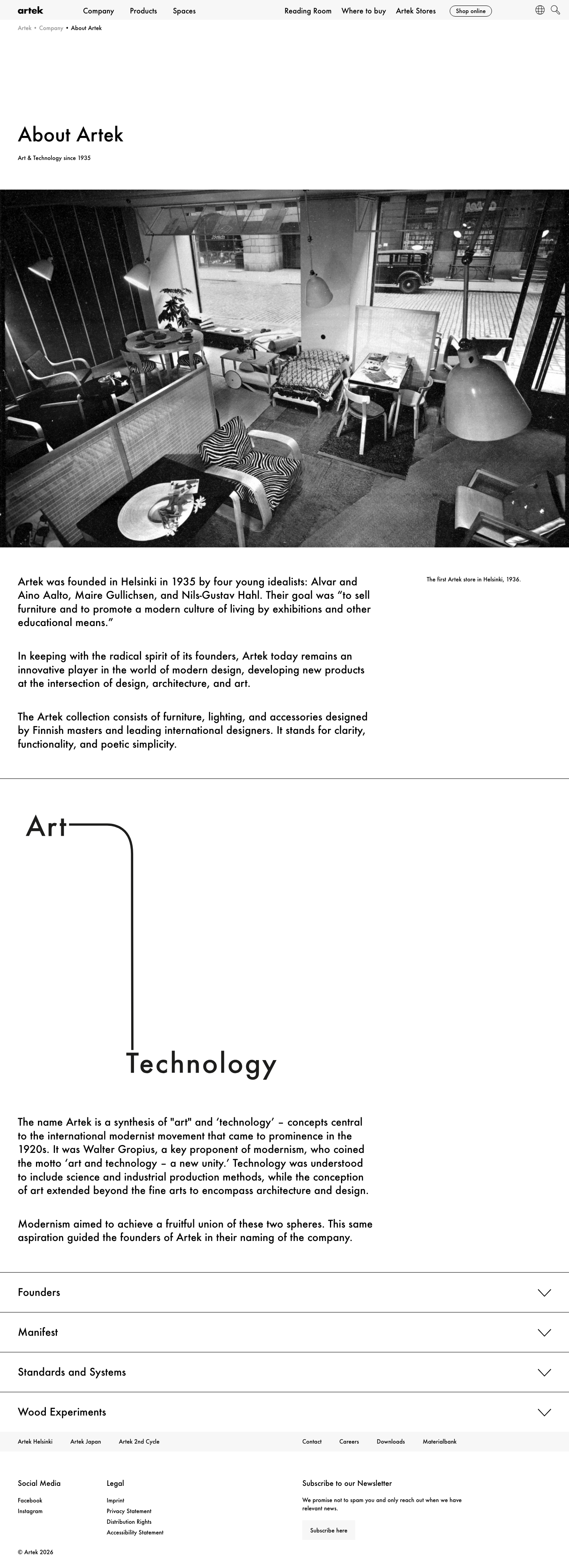Artek Fi - full page scroll