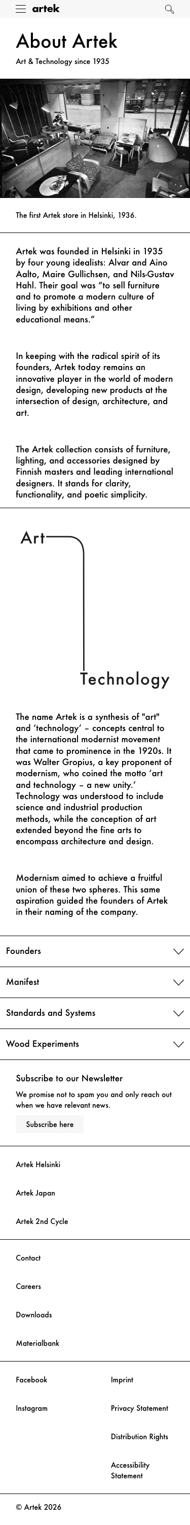 Artek Fi - mobile full page