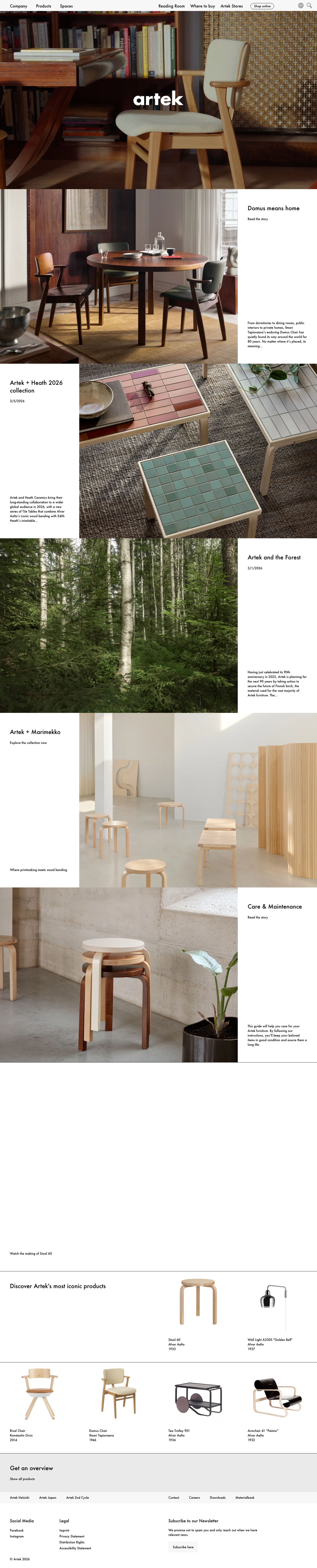 Artek Fi - full page scroll