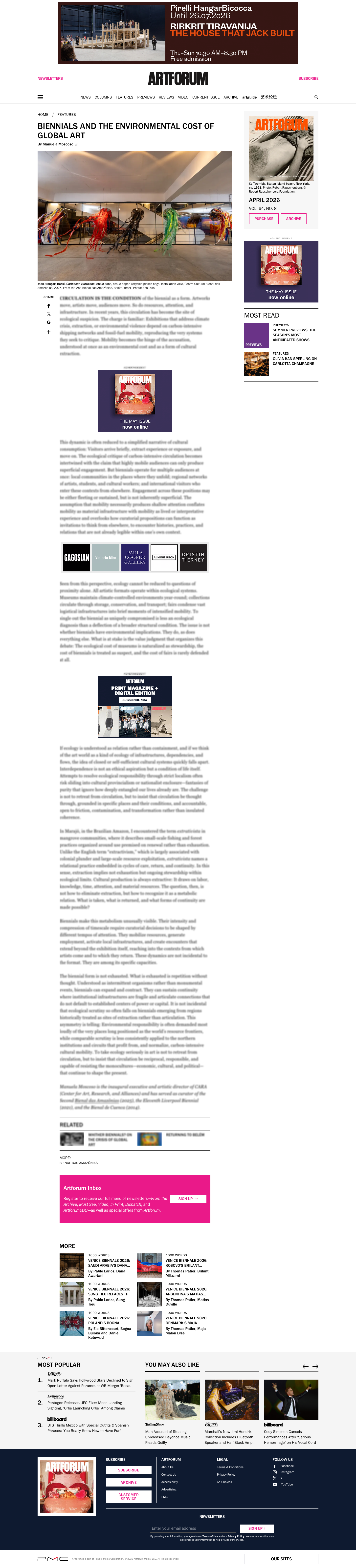 Artforum - full page scroll