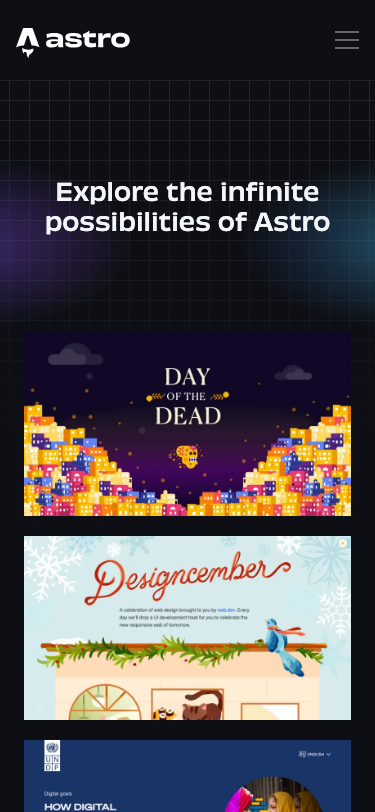 Astro Build - mobile
