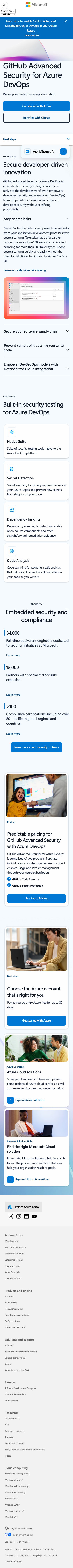 Azure Microsoft - mobile full page