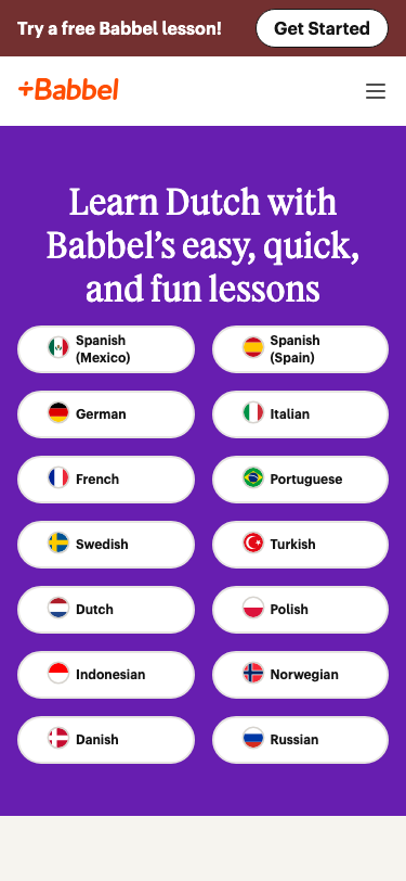 Babbel - mobile