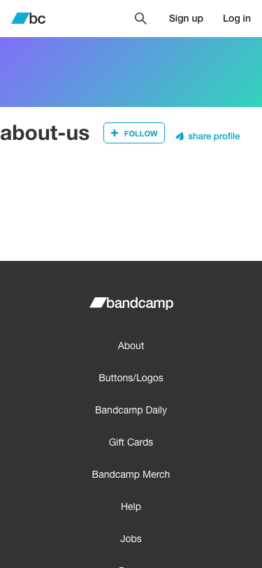 Bandcamp - mobile