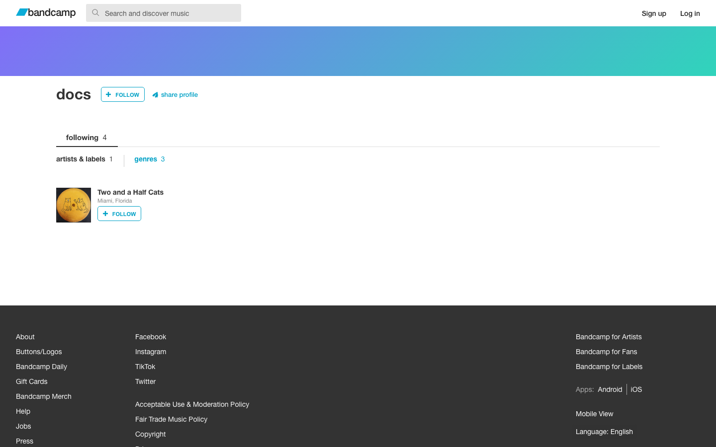 Bandcamp — Docs - Docs