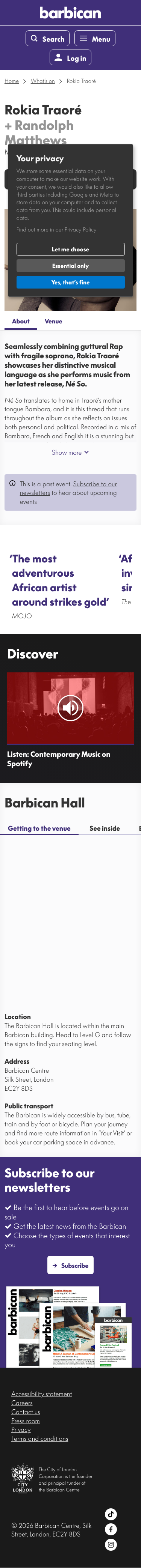 Barbican Org Uk - mobile full page