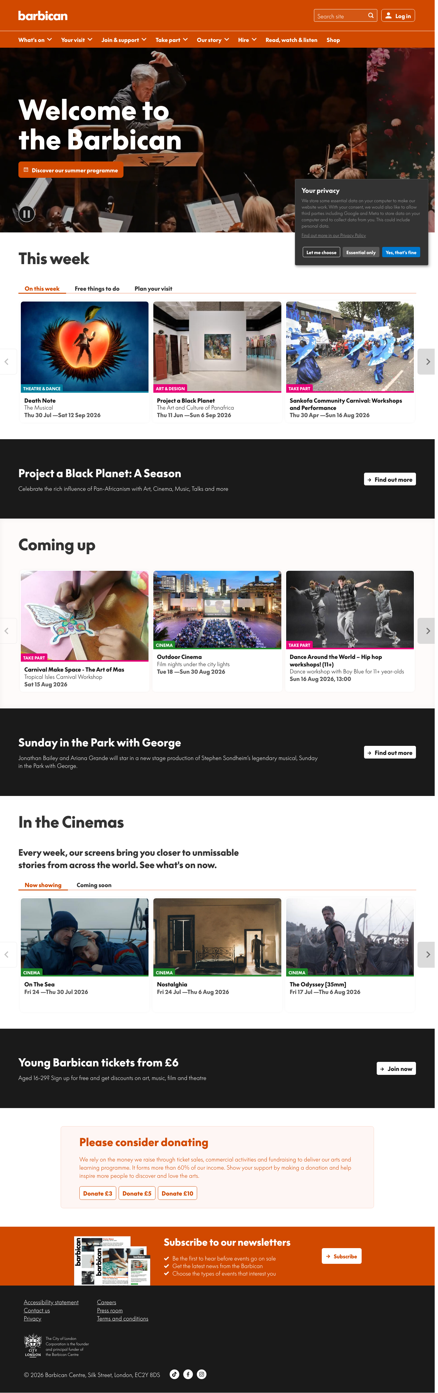 Barbican Org Uk - mobile full page