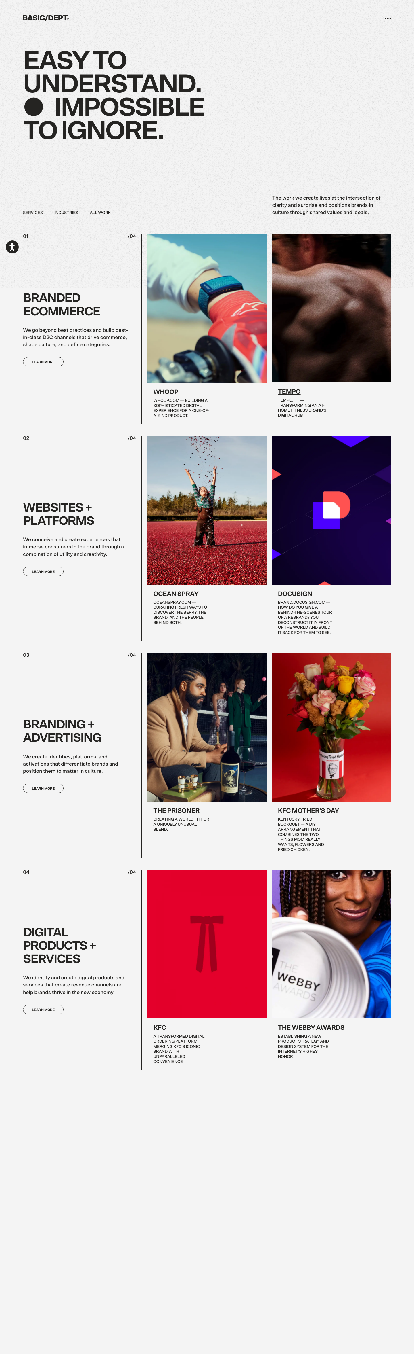 Basicagency - full page scroll
