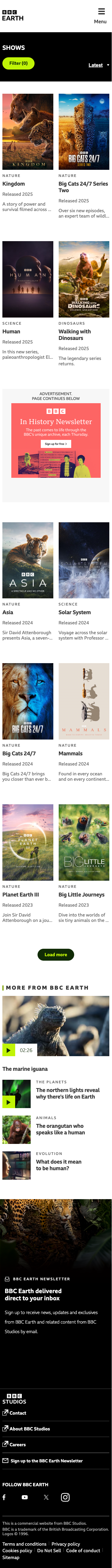 Bbcearth - mobile full page
