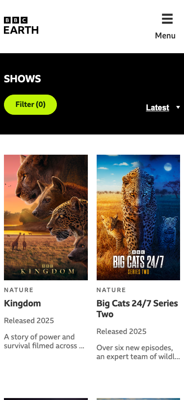 Bbcearth - mobile