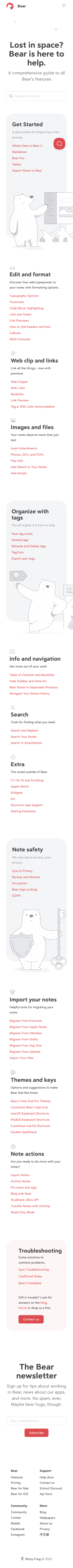 Bear - mobile full page