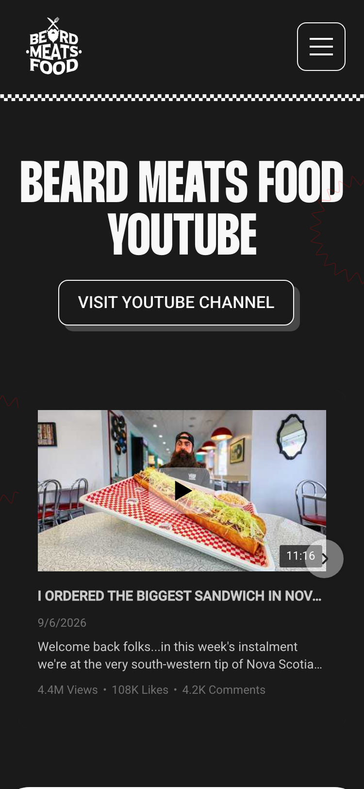 Beard Meats Food · Youtube - mobile