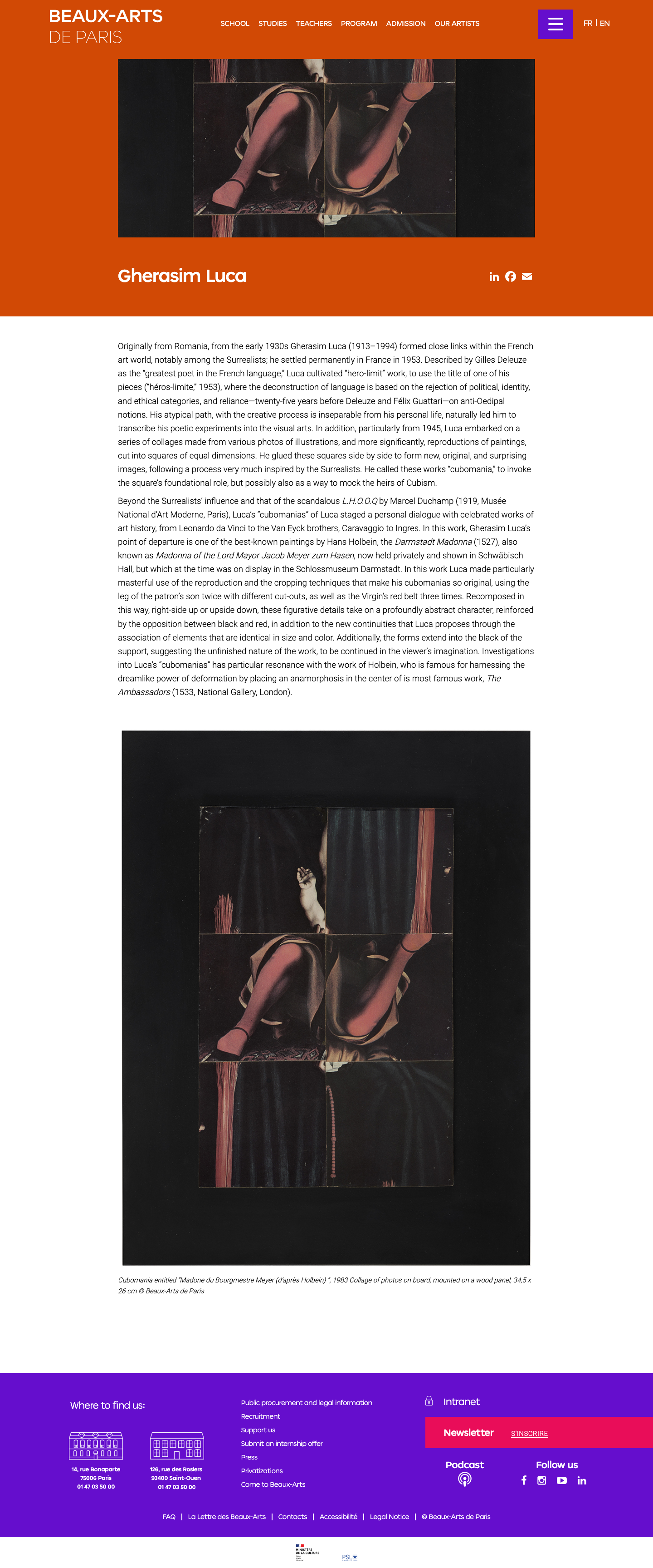 Beauxartsparis Fr - full page scroll