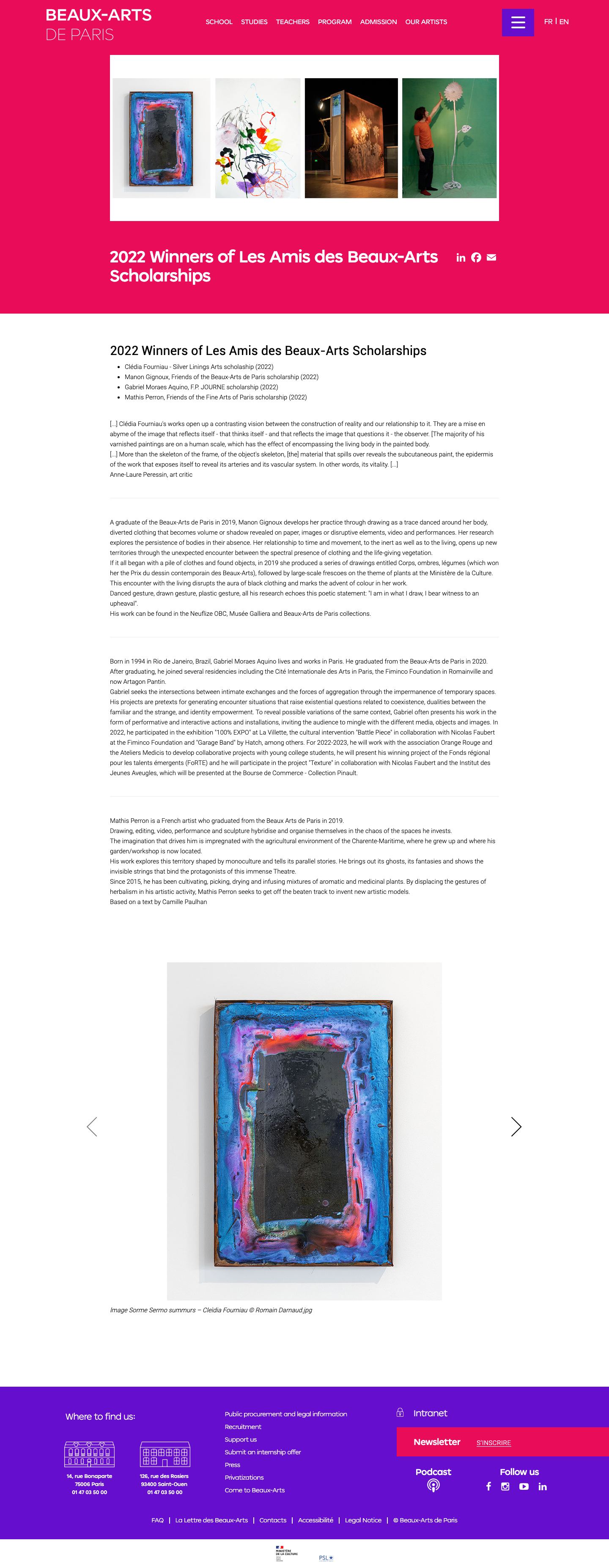 Beauxartsparis Fr - full page scroll