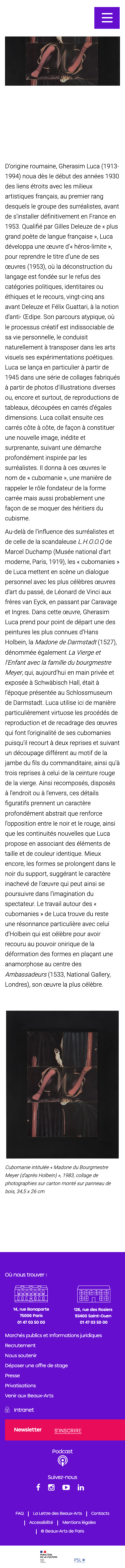 Beauxartsparis Fr - mobile full page