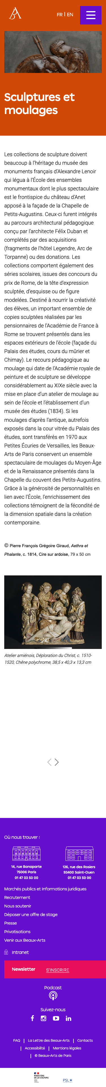 Beauxartsparis Fr - mobile full page